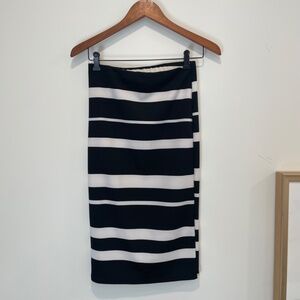 Ann Taylor Striped Pencil Skirt